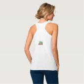 Cactus Waterverf in potten Tanktop (Volledige Achterkant)