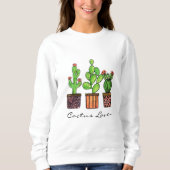 Cactus Waterverf in potten Trui (Voorkant)