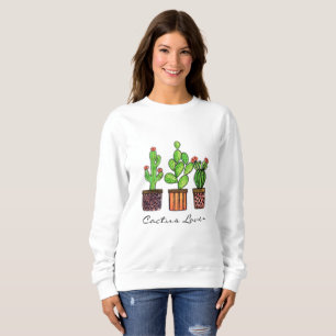 Cactus Waterverf in potten Trui
