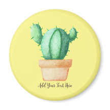 Cactus Waterverf Kunst - Plant Lovers T-shirt