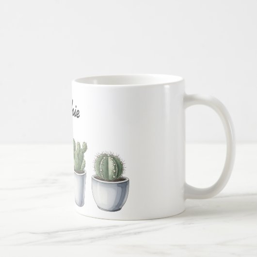 Cactus waterverf mok (Rechts)