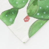 Cactus Waterverf: naadloze patroonachtergrond Fleece Deken (Hoek)