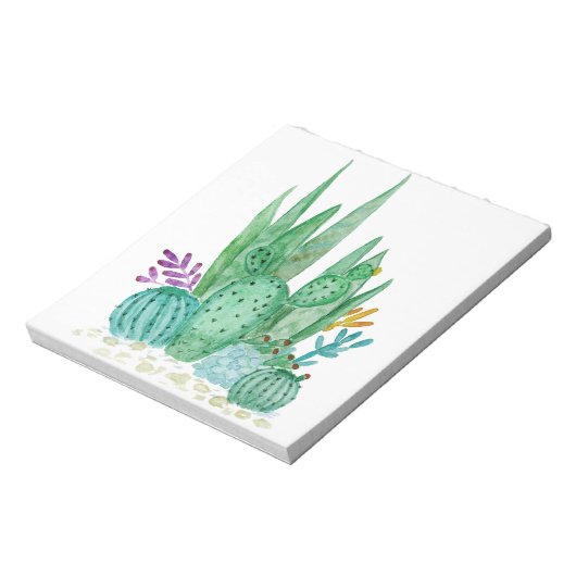 Cactus, waterverf notitieblok (Linkerzijde)