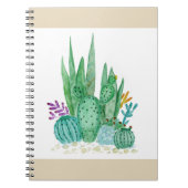 Cactus, waterverf notitieboek (Voorkant)