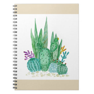 Cactus, waterverf notitieboek