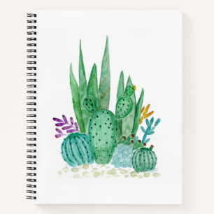 Cactus, waterverf notitieboek
