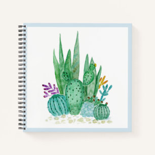 Cactus, waterverf notitieboek