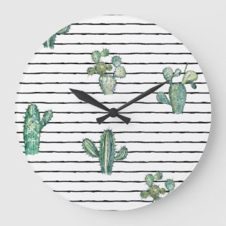 Cactus Waterverf: pentekening. Grote Klok