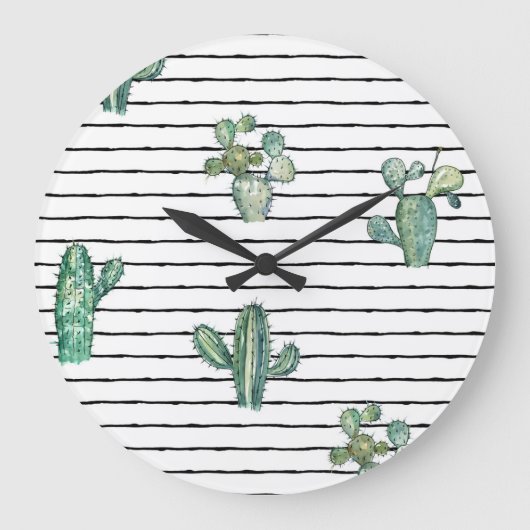 Cactus Waterverf: pentekening. Grote Klok (Voorkant)