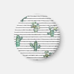 Cactus Waterverf: pentekening. Magneet