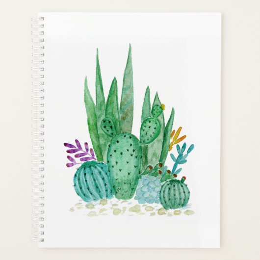 Cactus, waterverf planner (Voorkant)