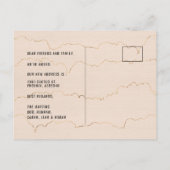 Cactus Waterverf Roze Bewegende Aankondiging (Achterkant)