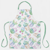 Cactus Waterverf Schort (Voorkant)