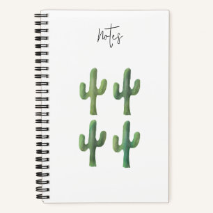 Cactus Waterverf spiraal Notitieboek 5,5 × 8,5