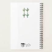 Cactus Waterverf Spiraalplanner 5.5 x 8.5 Planner (Achterkant)