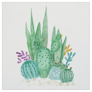 Cactus, waterverf stof
