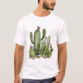 Cactus waterverf t-shirt (Voorkant)