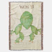 Cactus Waterverf Throw Blanket Deken (Voorkant Verticaal)