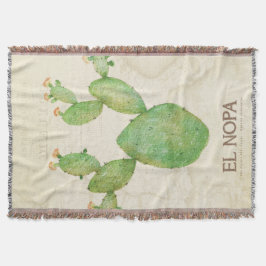  Cactus Waterverf Throw Blanket Deken