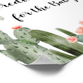 Cactus Waterverf voorspellingen voor baby Poster (Hoek)