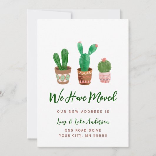 Cactus We hebben de Kaart van de aankondiging verp (Voorkant)