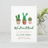 Cactus We hebben de Kaart van de aankondiging verp (Staand voorkant)