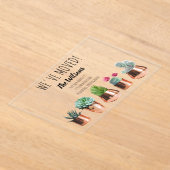 Cactus We hebben de nieuwe mededeling 'Thuisbewegi Acryl Uitnodigingen (Laagn)