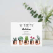 Cactus We hebben de nieuwe mededeling 'Thuisbewegi Feestdagenkaart (Staand voorkant)