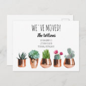 Cactus We hebben de nieuwe mededeling 'Thuisbewegi Feestdagenkaart (Voorkant / Achterkant)