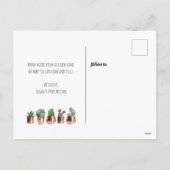 Cactus We hebben de nieuwe mededeling 'Thuisbewegi Feestdagenkaart (Achterkant)