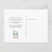 Cactus we hebben nieuwe wortels gepland aankondigingskaart (Achterkant)