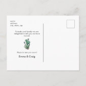 Cactus We zijn verhuisd Briefkaart (Achterkant)