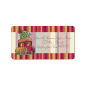 Cactus Wedding Cake Etiket (Voorkant)