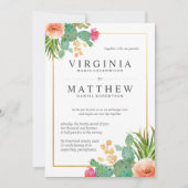 Cactus Wedding Invitations Kaart (Voorkant)