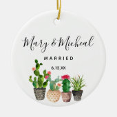 Cactus Wedding Ornament Gift (Voorkant)