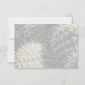 Cactus Wedding Response Card RSVP Kaartje (Achterkant)
