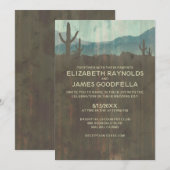  cactus Wedding-uitnodigingen Kaart (Voorkant / Achterkant)