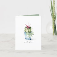 Cactus Wenskaart voor Lover Birthday