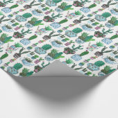 Cactus Western | Geboortedag | Papier voor onmidde (Hoek)