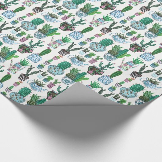 Cactus Western | Geboortedag | Papier voor onmidde (Hoek)