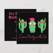 Cactus Western Thema Feest  Kaart (Voorkant / Achterkant)