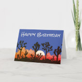 Cactus Westerne Zuidwestelijke Thema Verjaardag Kaart (Voorkant)