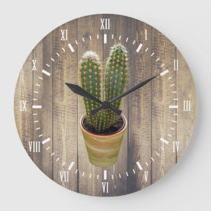 Cactus White Numeras Modern Scandinavian Style Grote Klok
