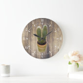 Cactus White Numeras Modern Scandinavian Style Grote Klok (Huis)