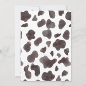 Cactus Wild West Western Kerstfeest Kaart (Achterkant)