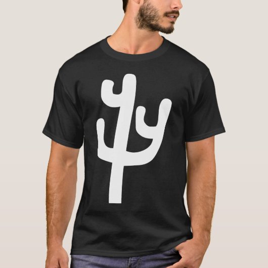 Cactus - wit t-shirt (Voorkant)