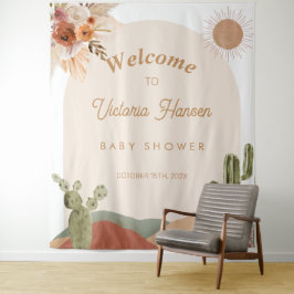 Cactus woestijn baby shower Zuidwest decoratie ach Wandkleed