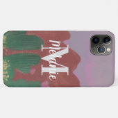 Cactus Woestijn Bergen Met de Hand Getekende Kunst Case-Mate iPhone Case (Achterkant (horizontaal))