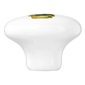 Cactus Woestijn Plant Boho Landelijk Zuidwest Amer Keramische Knop (Zijkant)