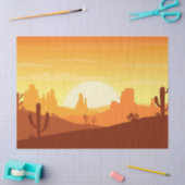 Cactus woestijnlandschap tissuepapier (Craft)